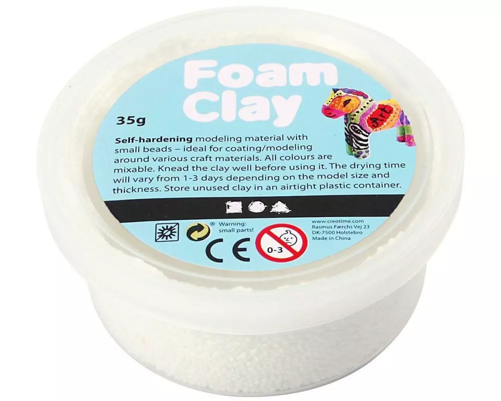 Creativ Company Modelliermasse Foam Clay 35 g Weiss