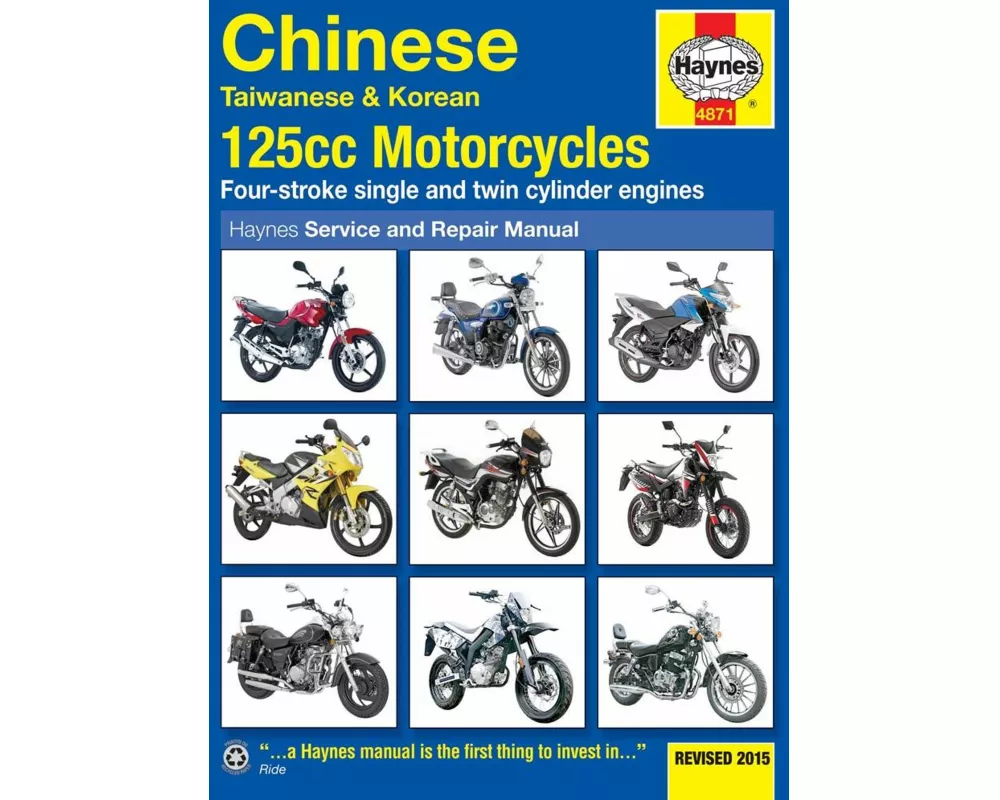 Chinese, Taiwanese & Korean 125cc Motorcycles Haynes Repair Manual