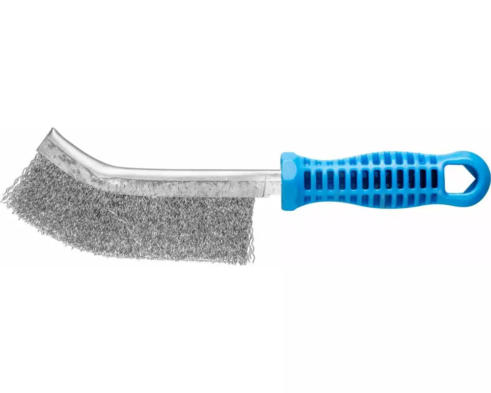 Pferd Handbürste gebogen, Edelstahl