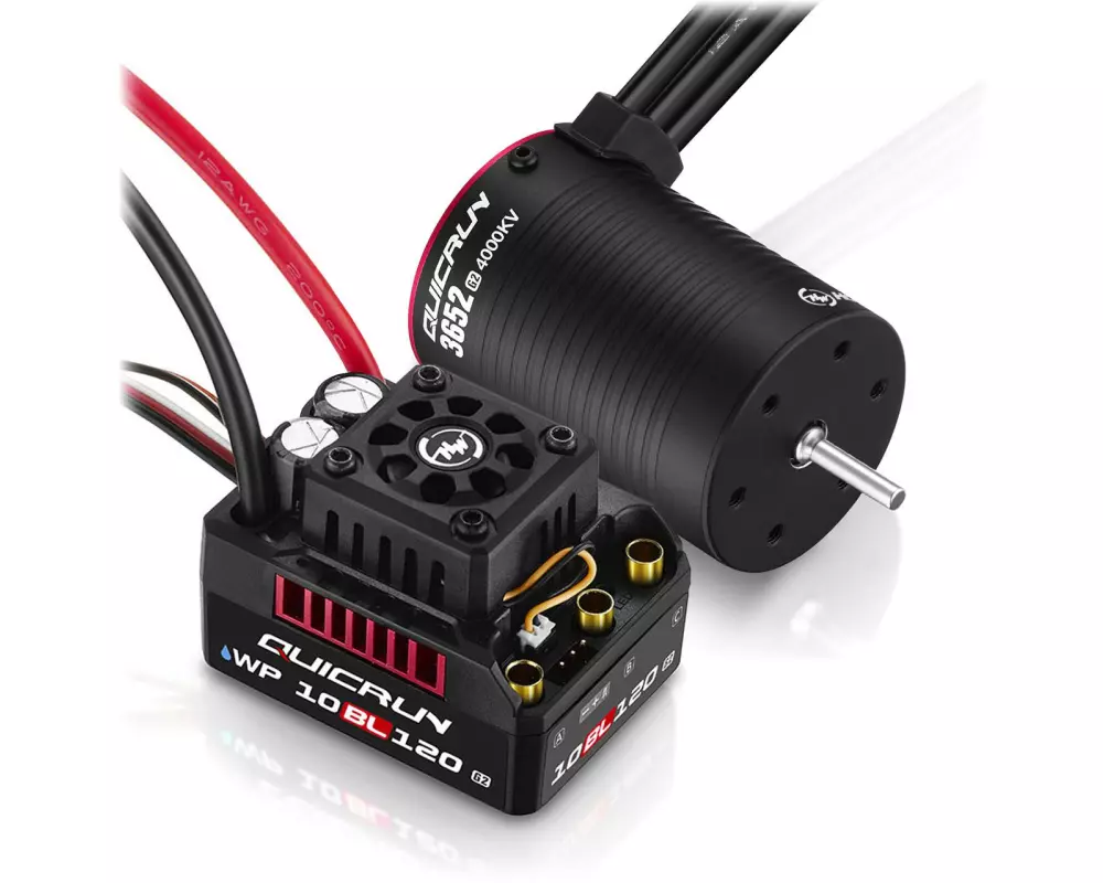 Hobbywing Brushless-Antriebsset WP 10BL120 G2 3652SL-4000KV Combo 1:10