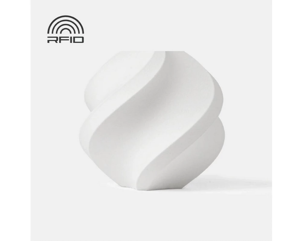 Bambu Lab PLA Aero 1.75 mm 1 kg mit wiederverwendbarer Spule weiss