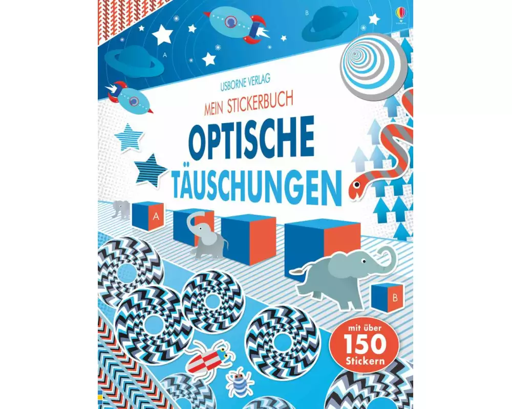 Mein Stickerbuch: Optische Täuschungen