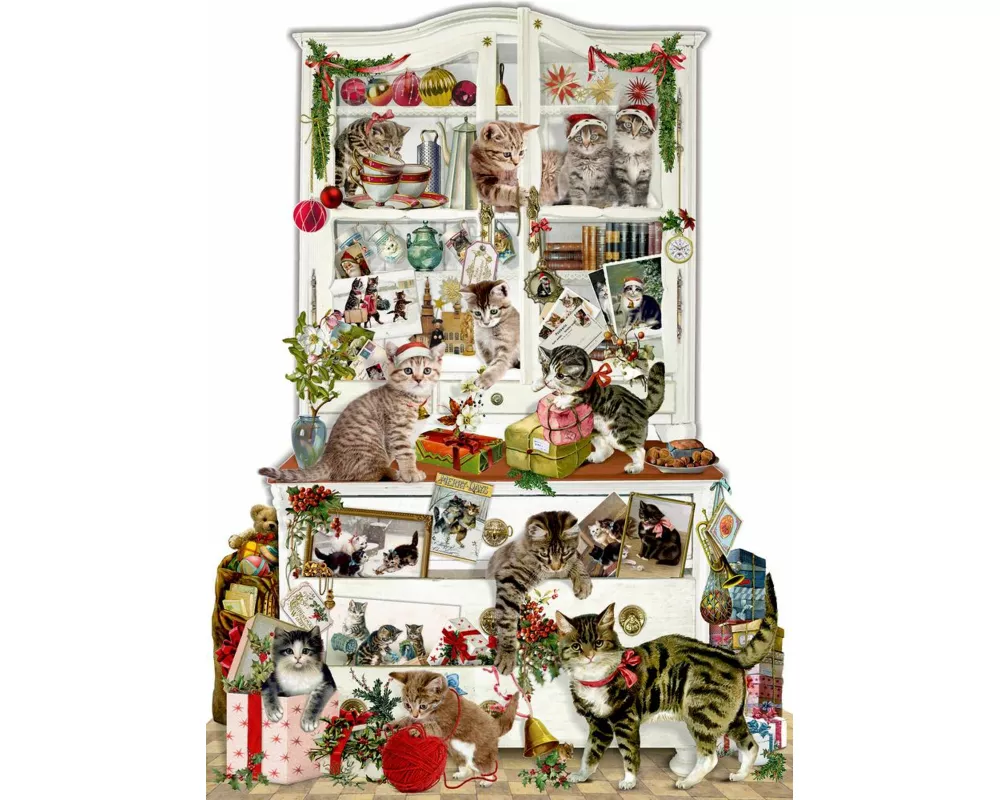 A3-Wand-Adventskalender – Katzen im Advent