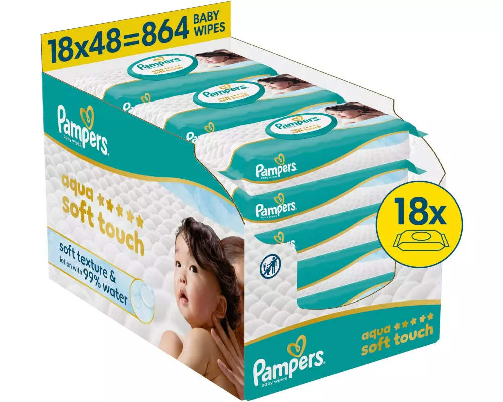 Pampers Feuchttücher Aqua Soft Touch