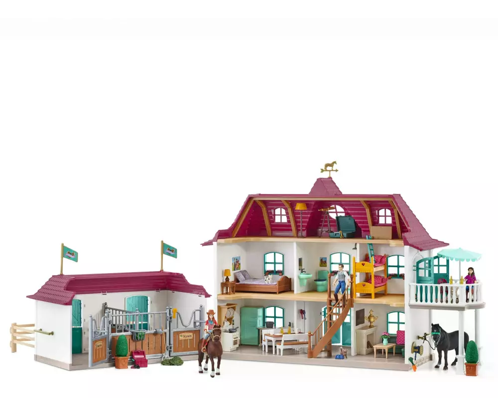 Schleich Spielfigurenset Horse Club Lakeside: Pferdehof