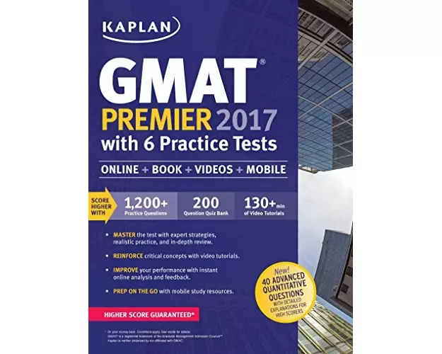 Kaplan GMAT Premier 2016 with 6 Practice Tests