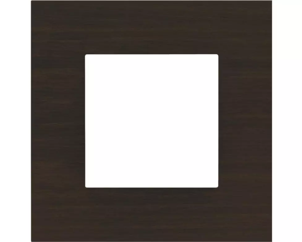 NIKO Abdeckrahmen Pure, 1-fach, dunkler Bambus / Gold