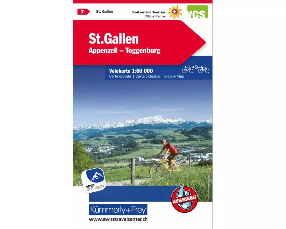 Kümmerly+Frey Velokarte 7 St. Gallen 1:60.000