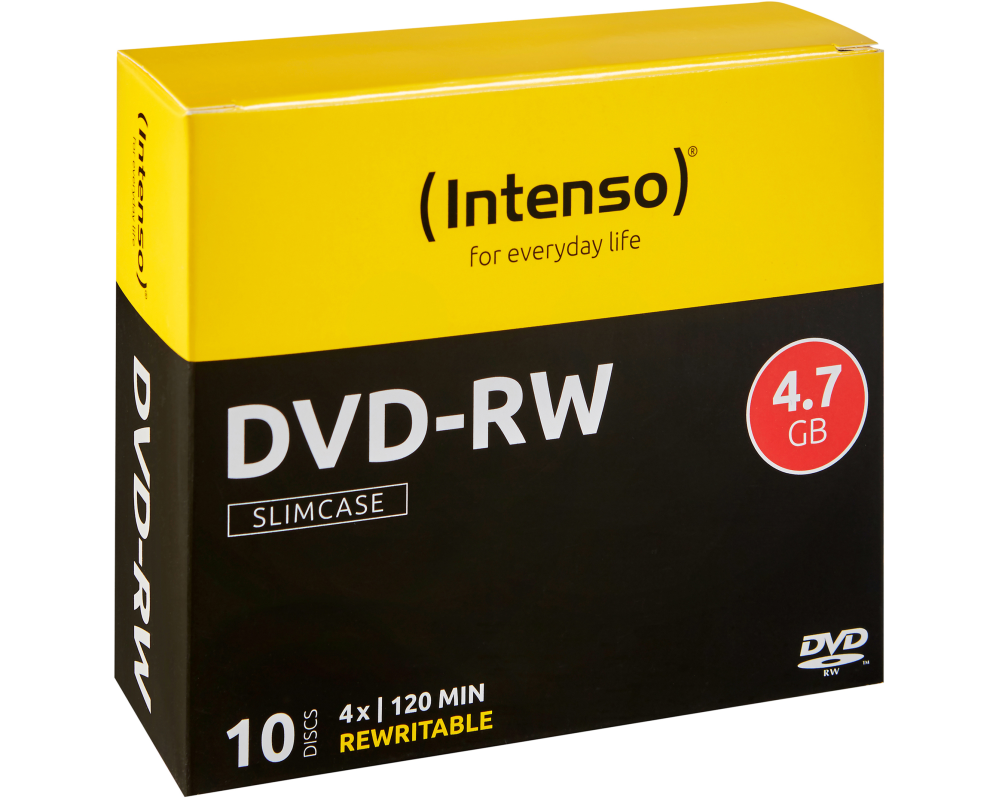 INTENSO DVD-RW Slim 4.7GB 4201632 4x 10 Pcs