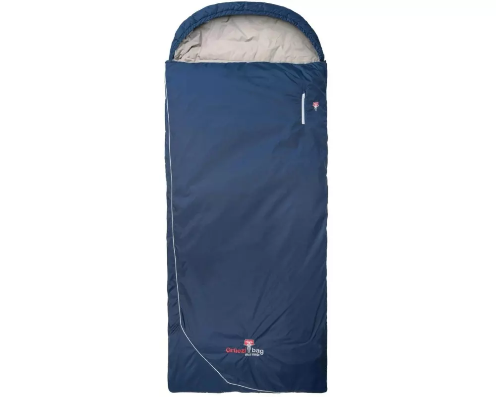 Grüezi Bag Schlafsack Wolle Camp Comf XXL 4 °C L 190 cm, Blau