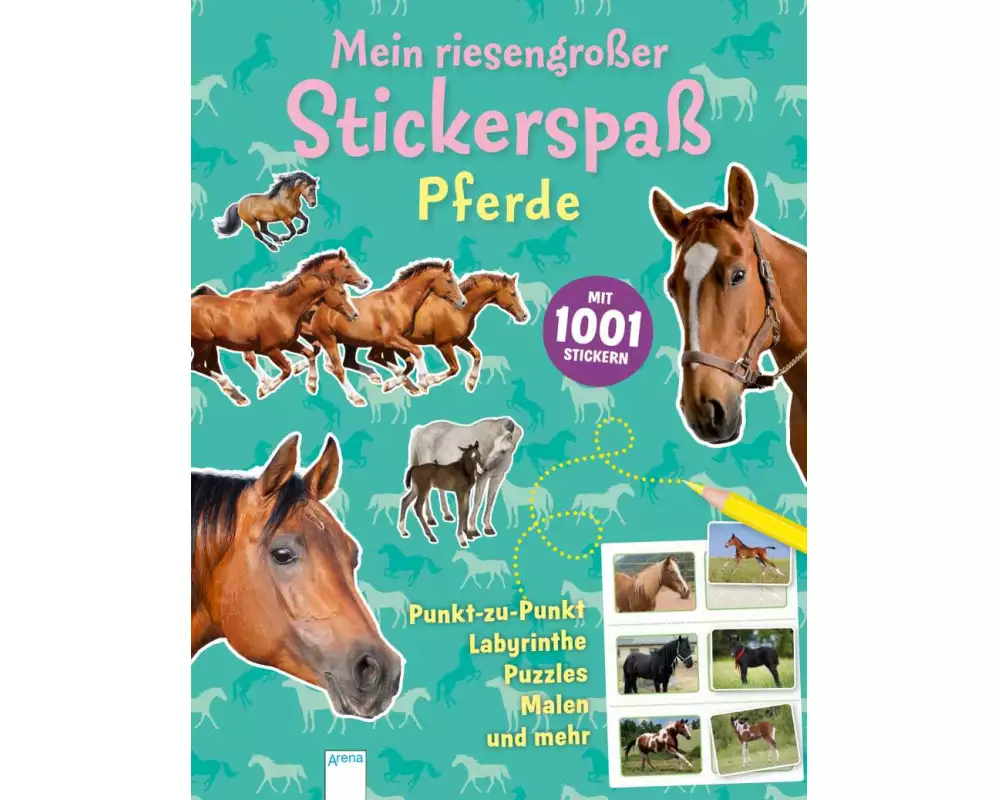 Mein riesengroßer Stickerspaß. Pferde