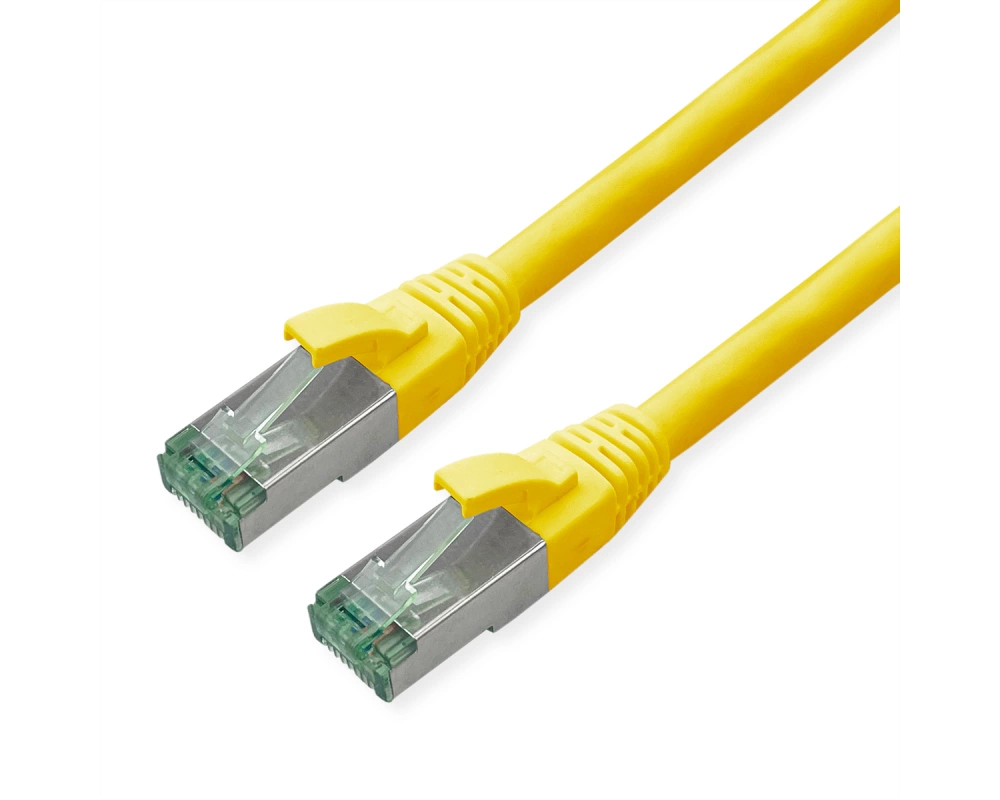 ROLINE RM Patchkabel Cat.6A S/FTP (PiMF), gelb, 7 m