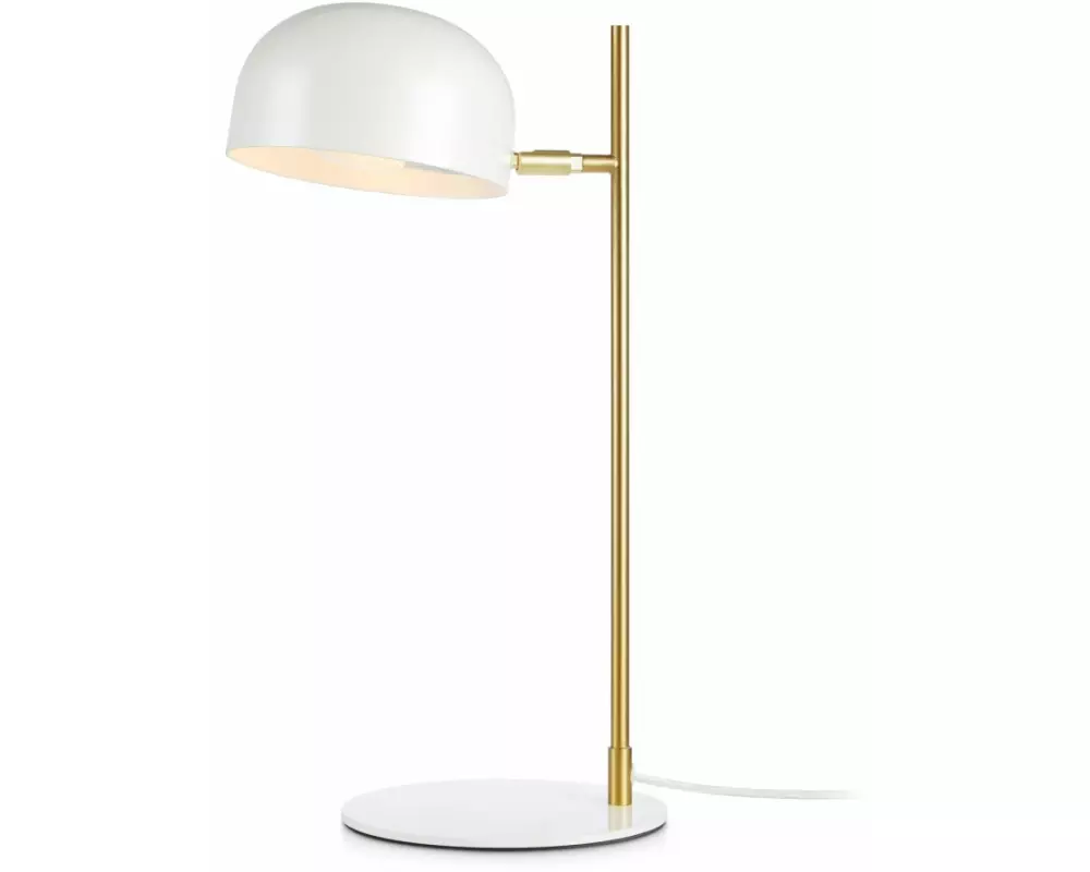 Markslöjd Tischleuchte Pose 1L Messing/Weiss