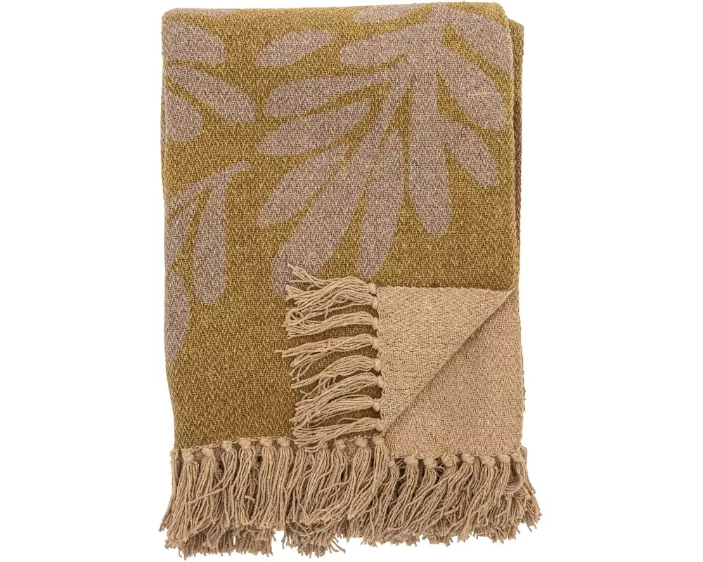 Bloomingville Decke Lark 130 x 160 cm, Gelb