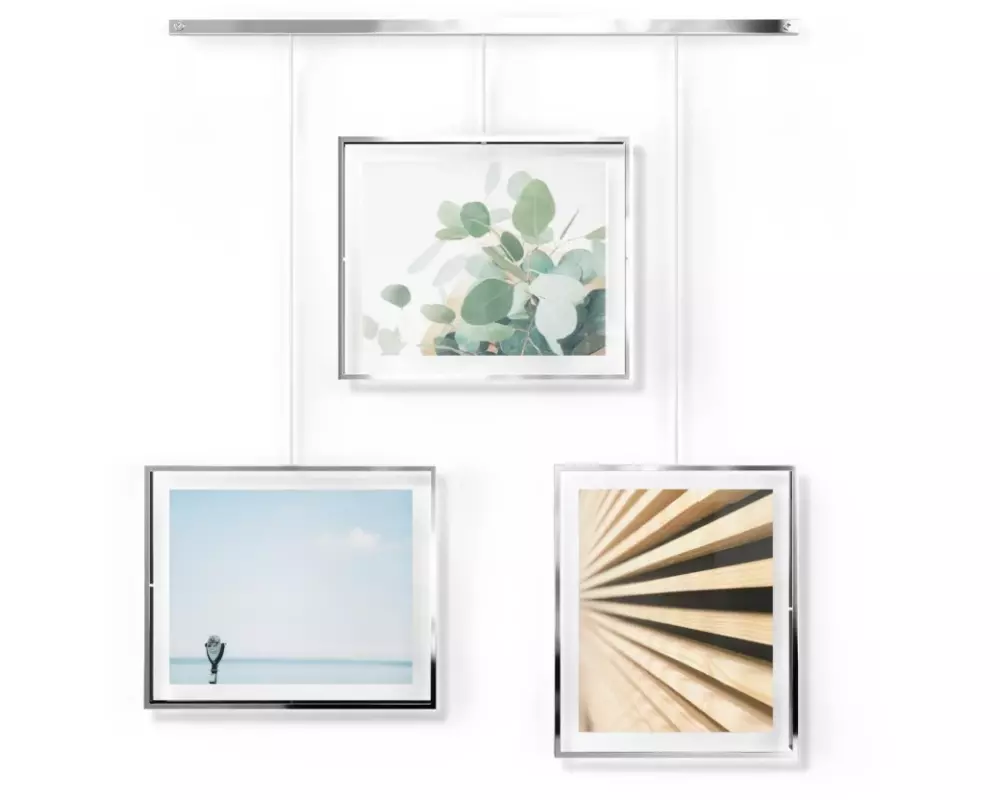 Umbra Bilderrahmen Exhibit 3 Fotos, Silber