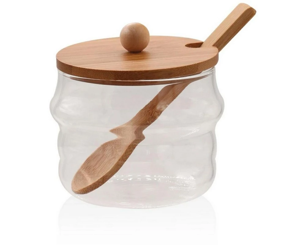 Hermia Vorratsglas mit Bambusdeckel 0.25 l, Transparent