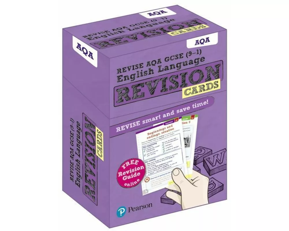 Pearson REVISE AQA GCSE English Language Revision Cards - for 2026, 2027 exams