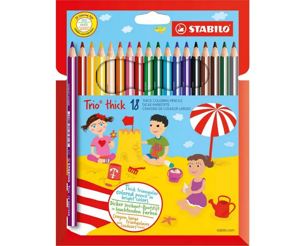 STABILO Trio dick Farbstifte 18er Etui