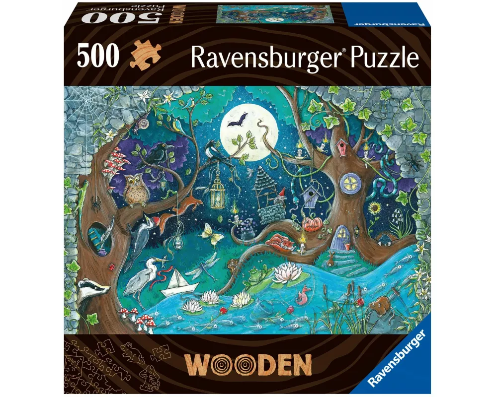 WOODEN Puzzle - Fantasy Forest - Holzpuzzle für Erwachsene mit 500 Teilen
