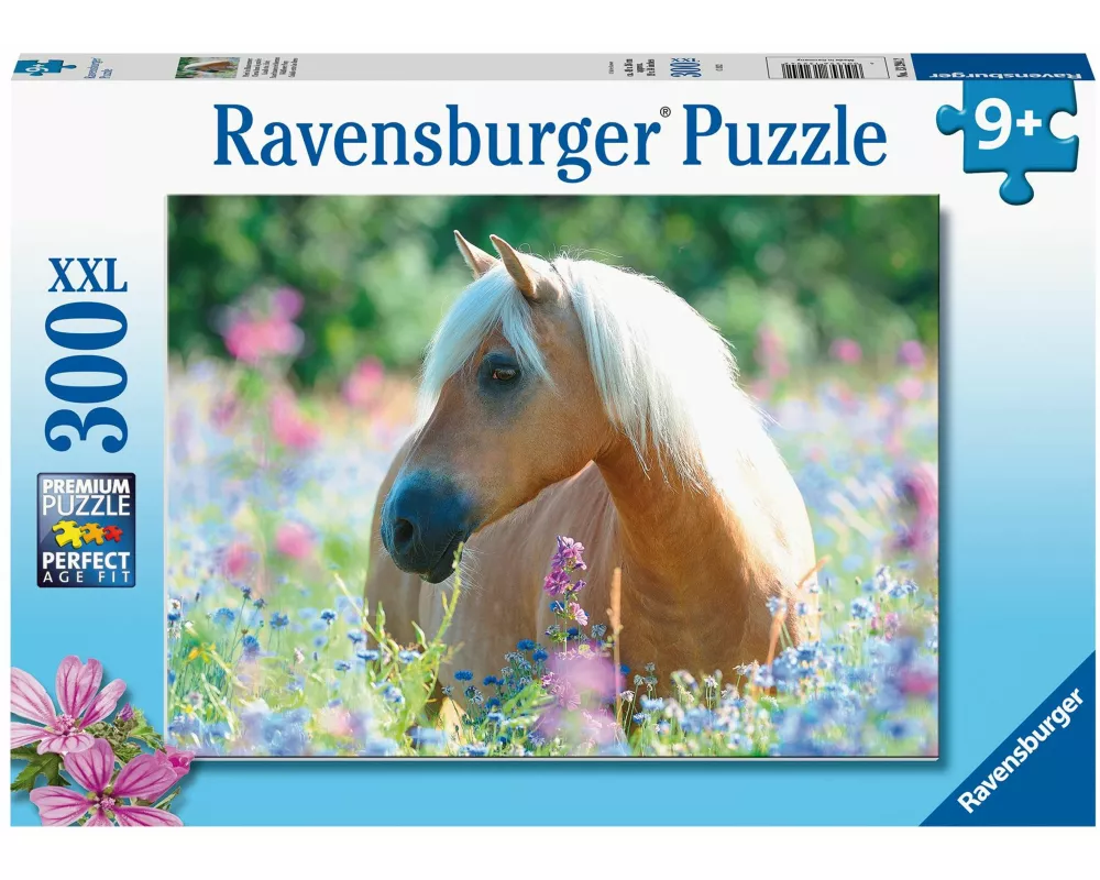 Kinderpuzzle 300 XXL Teile - Pferd im Blumenmeer
