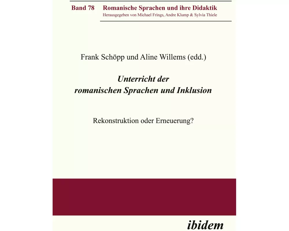 Unterricht der romanischen Sprachen und Inklusion
