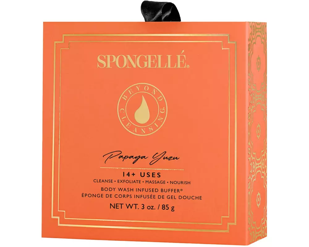 SPONGELLÉ Duschschwamm Boxed Flower Papaya Yuzu 85 g