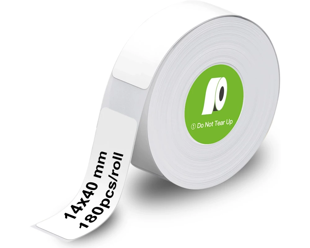 Olympia LabelRolls 180 Etiketten Schwarz auf Weiss