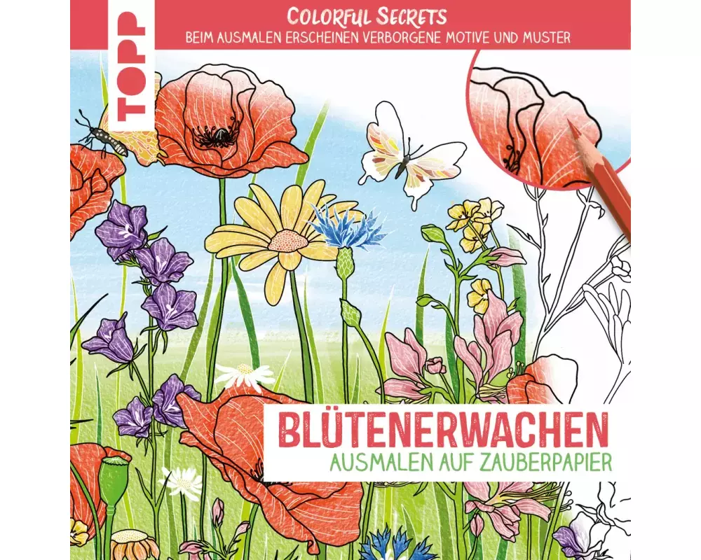 Colorful Secrets - Blütenerwachen (Ausmalen auf Zauberpapier)