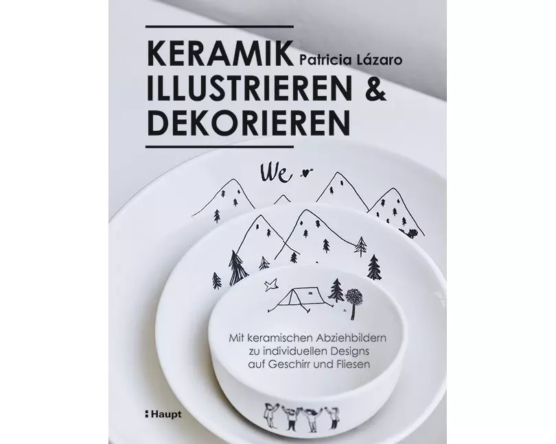 Keramik illustrieren und dekorieren