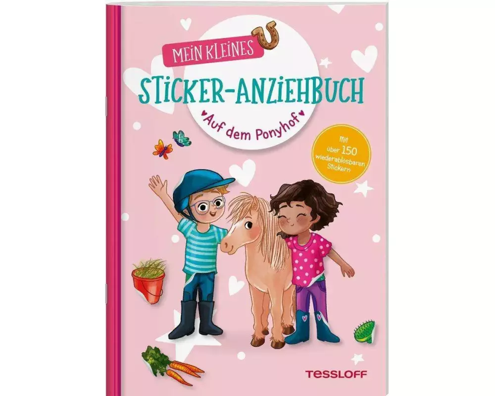 Mein kleines Sticker-Anziehbuch. Auf dem Ponyhof