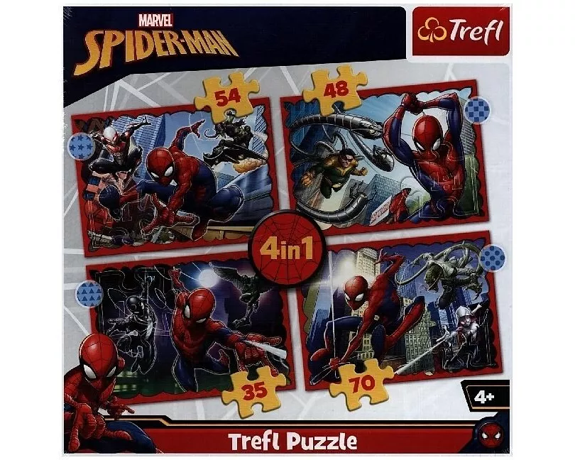 4 in 1 Puzzle - Spiderman