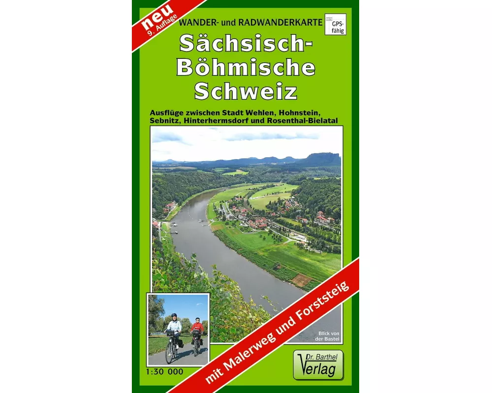 Wander- und Radwanderkarte Sächsisch-Böhmische Schweiz