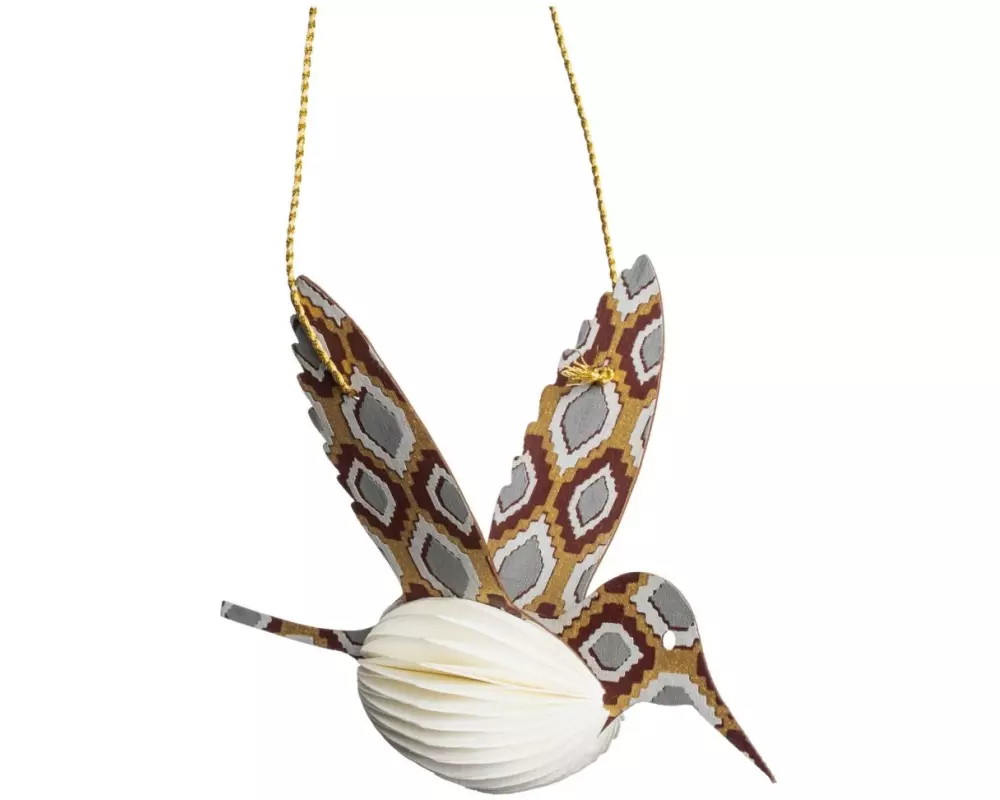 Tranquillo Aufhänger Kolibri Weiss, 9 x 13 cm