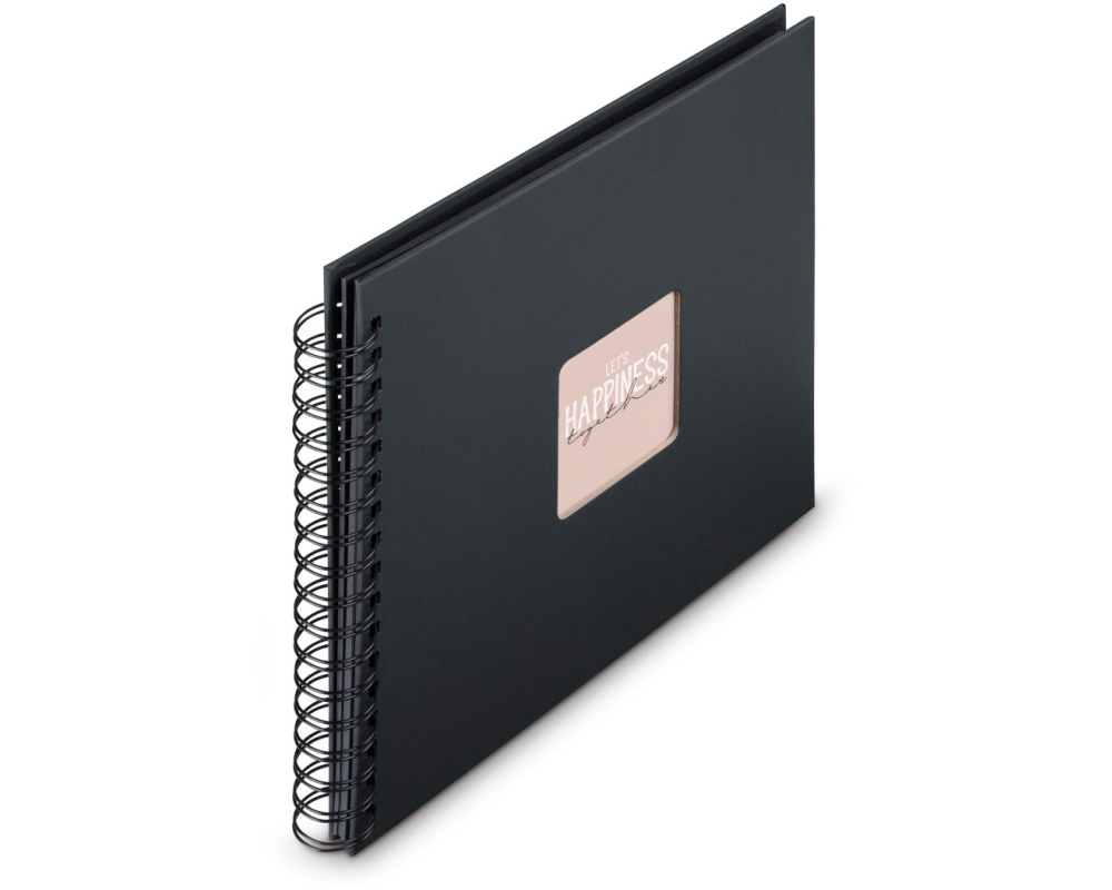 HAMA Spiralalbum Fine Art 28x24cm 9834 new black 25 Blatt