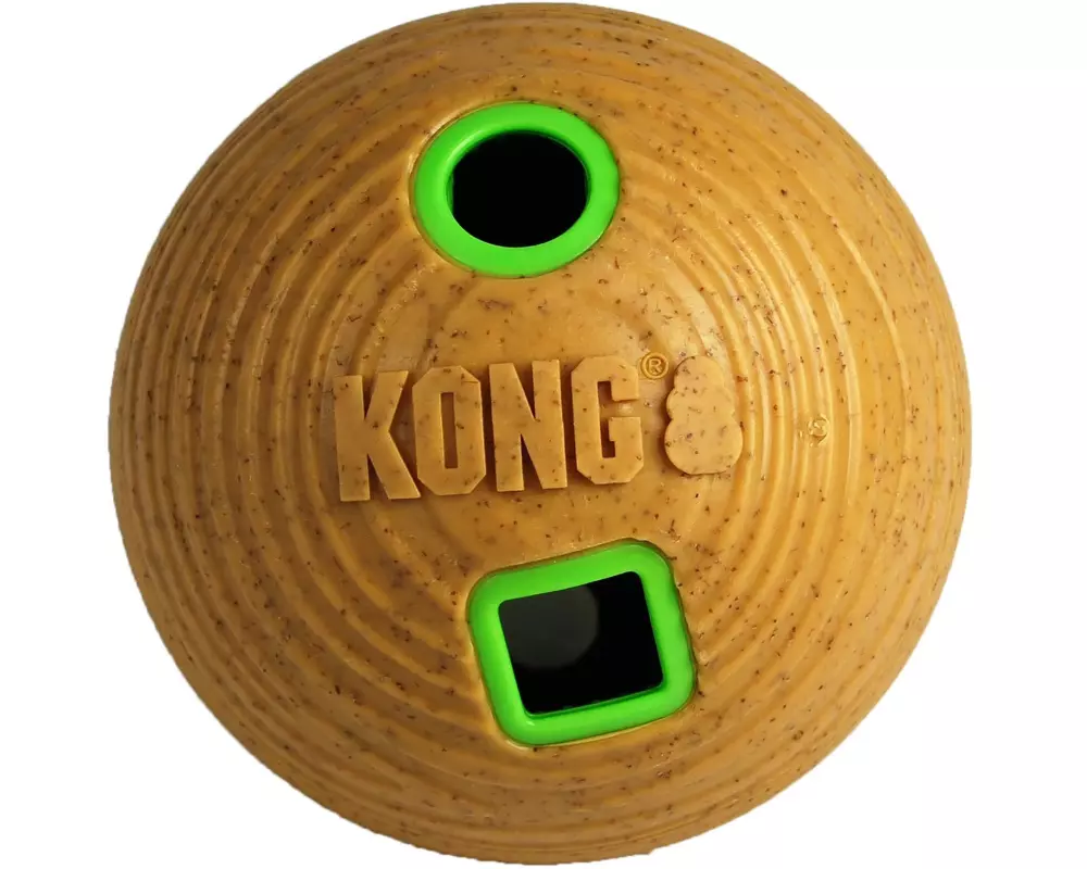 Kong Futterball Bamboo Feeder Ø 12 cm, Gelb
