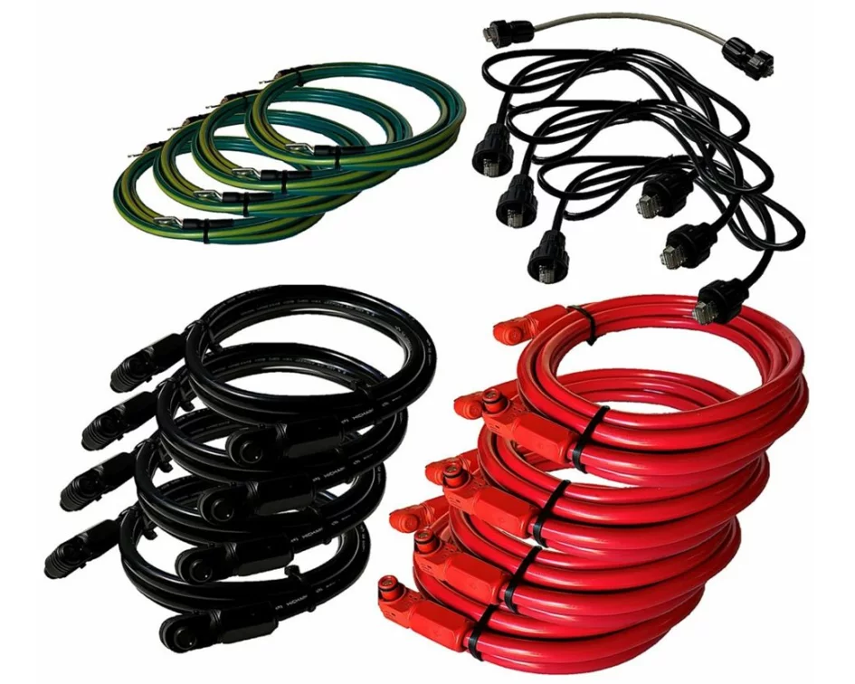 EATON xStorage Hybrid cable kit for 4 batteries for Hybrid Inverter three-phase earthing com. red and black power cable