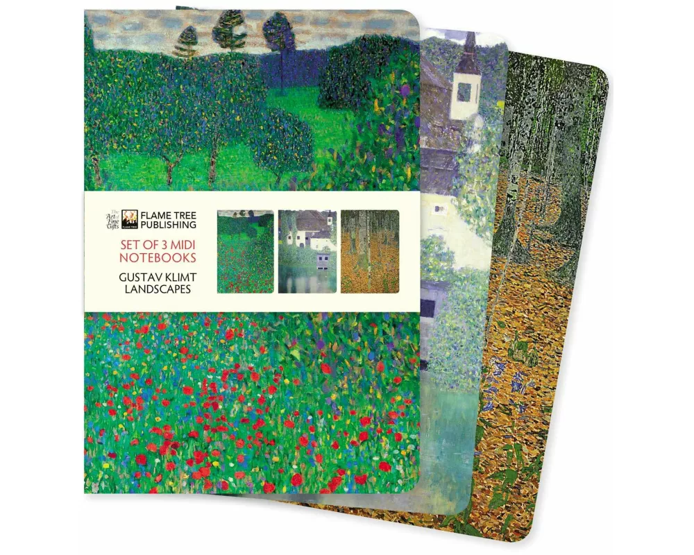 Gustav Klimt: Landscapes Set of 3 Midi Notebooks