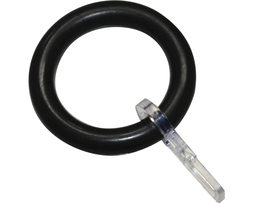 Gardinia Vorhangring inklusive Faltenlegehaken 10 Stück, Schwarz