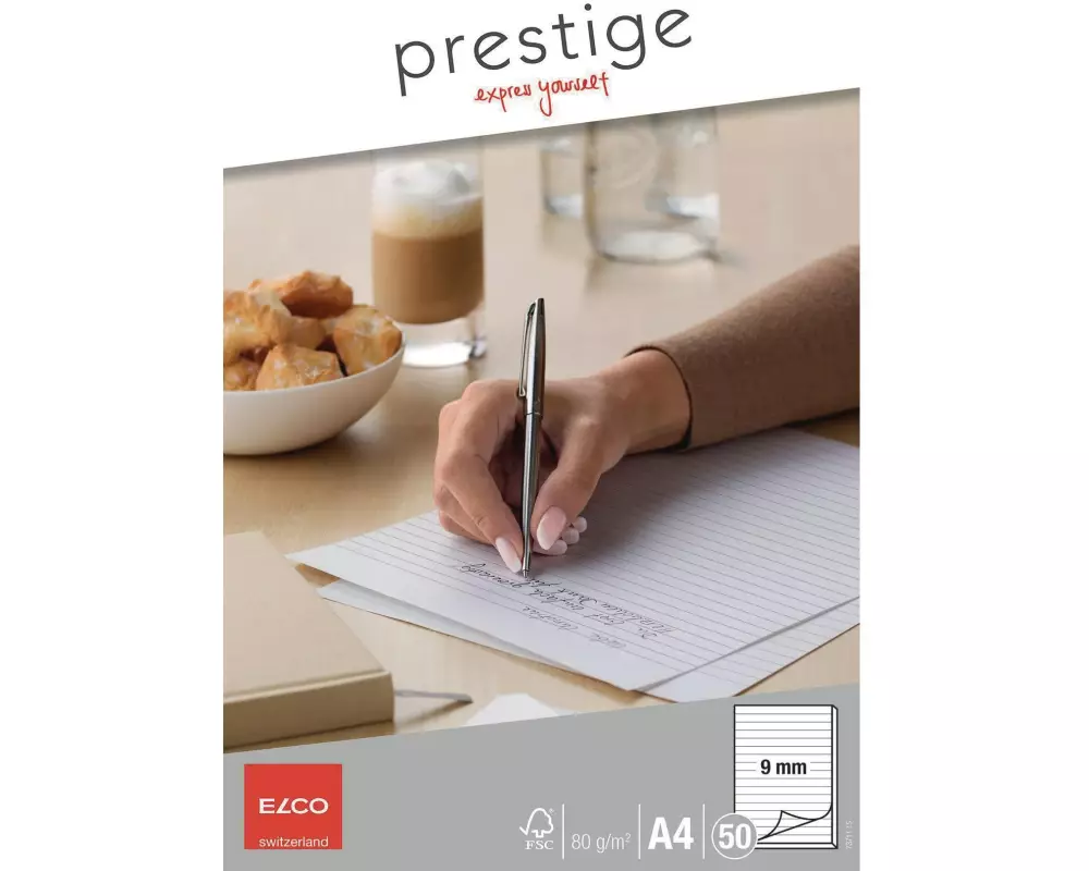 ELCO Notizblock Prestige A4 Liniert, 50 Blatt