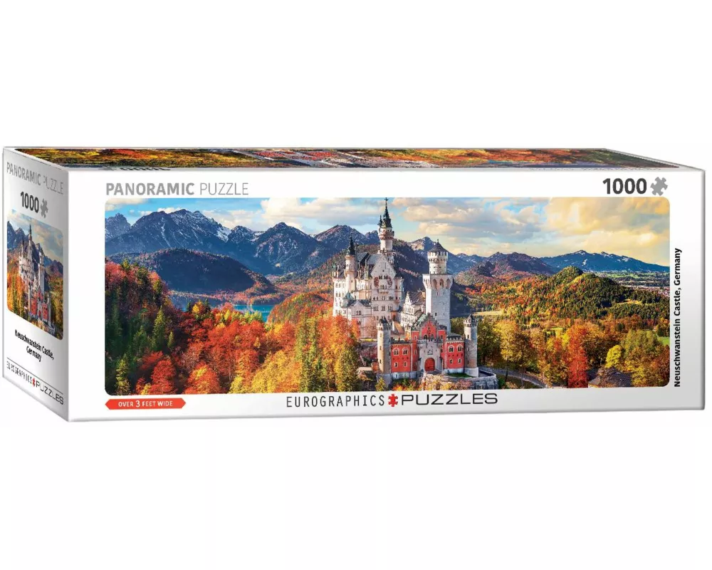 Panoramic Puzzle 1000 Teile - Neuschwanstein in Fall