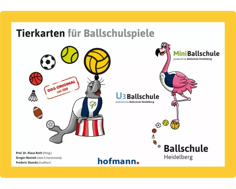 Tierkarten für Ballschulspiele