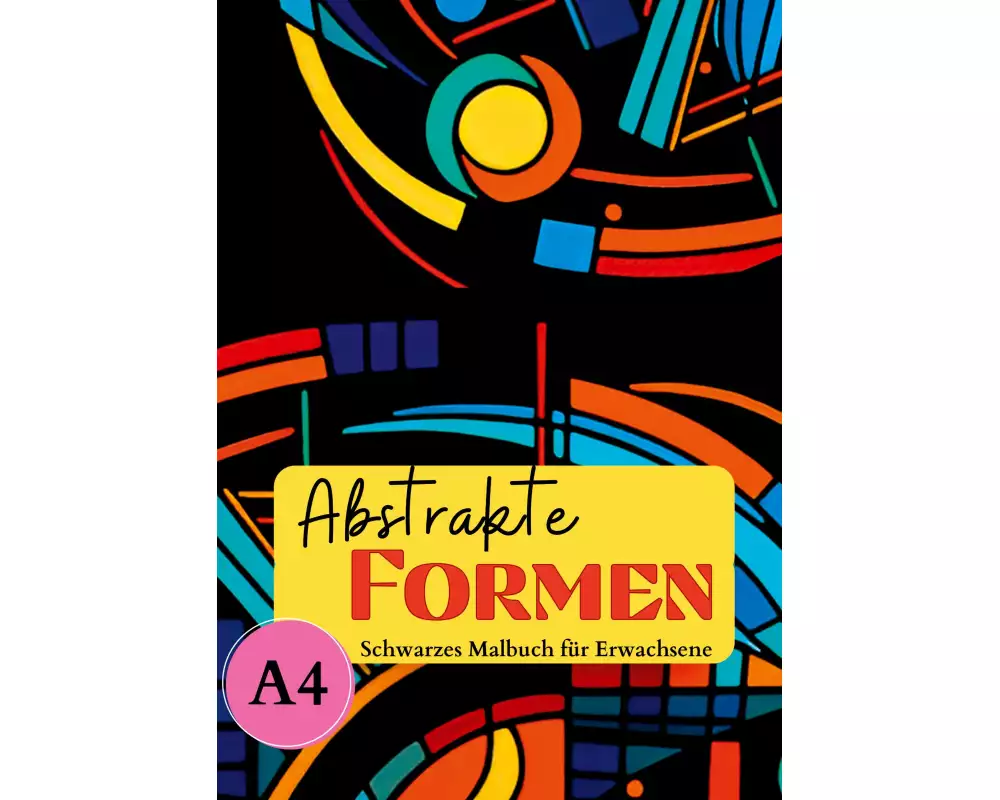 Schwarzes Malbuch für Erwachsene "Abstrakte Formen"
