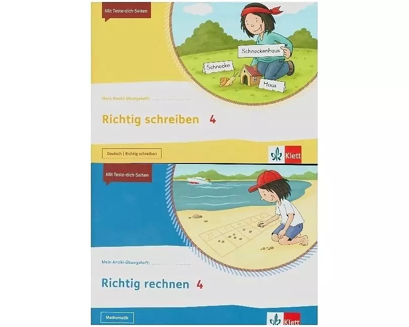 Mein Anoki-Übungsheft - Paket Richtig schreiben / Richtig rechnen 4