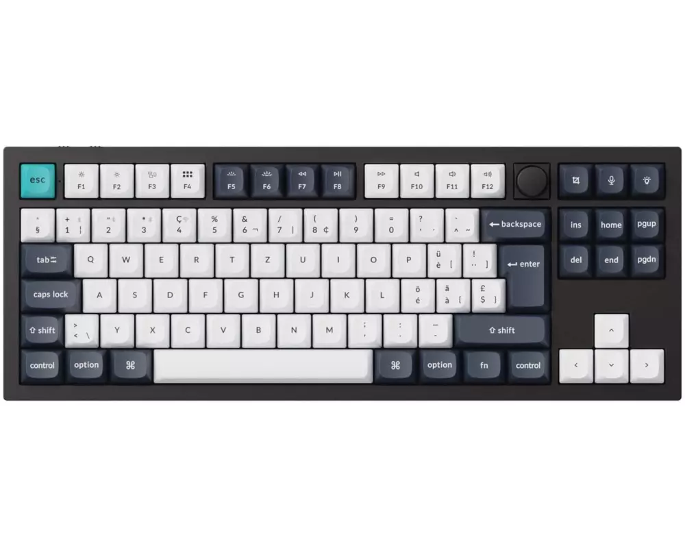 Keychron Gaming-Tastatur Q3 Max Black QMK Brown Switch