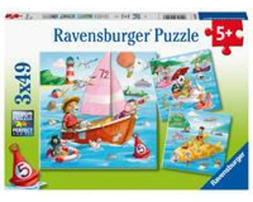 Kinderpuzzle 3x49 Teile - Auf dem Wasser