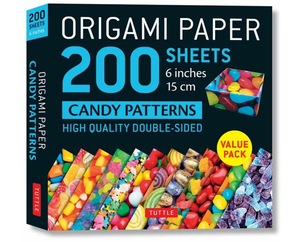 Origami Paper 200 sheets Candy Patterns 6" (15 cm)