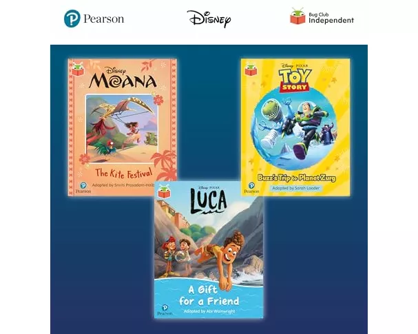 Pearson Bug Club Disney Year 1 Pack B, including decodable phonics readers for phase 5: Moana: The Kite Festival, Toy Story: Buzz's Trip to Planet Zur