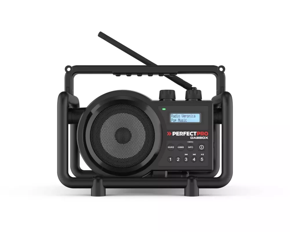 Perfectpro DAB+ Radio DABBOX Schwarz