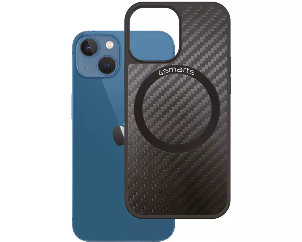 4smarts Back Cover Carbon mit UltiMag iPhone 14 Plus