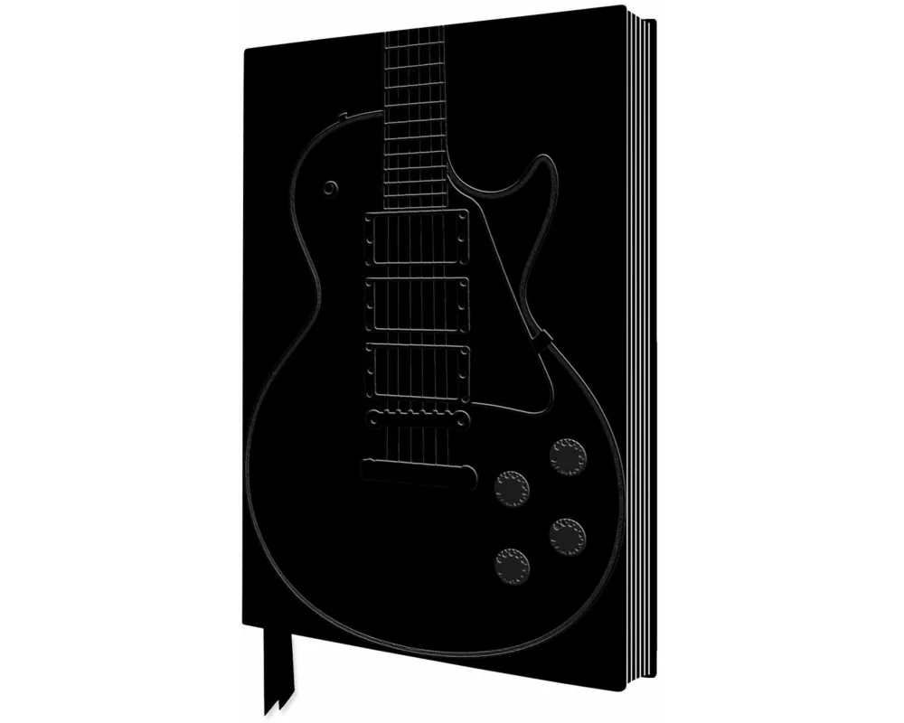 Black Gibson Guitar Artisan Art Notebook (Flame Tree Journals)